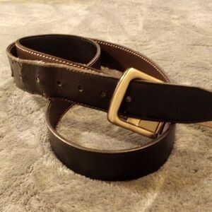 Dickies Black and Brown Leather Belt